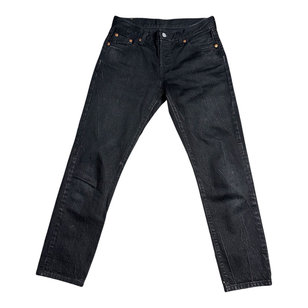 Levi’s 501 Black Button Fly Jeans – No Stretch – Measured 28x28 UNISEX